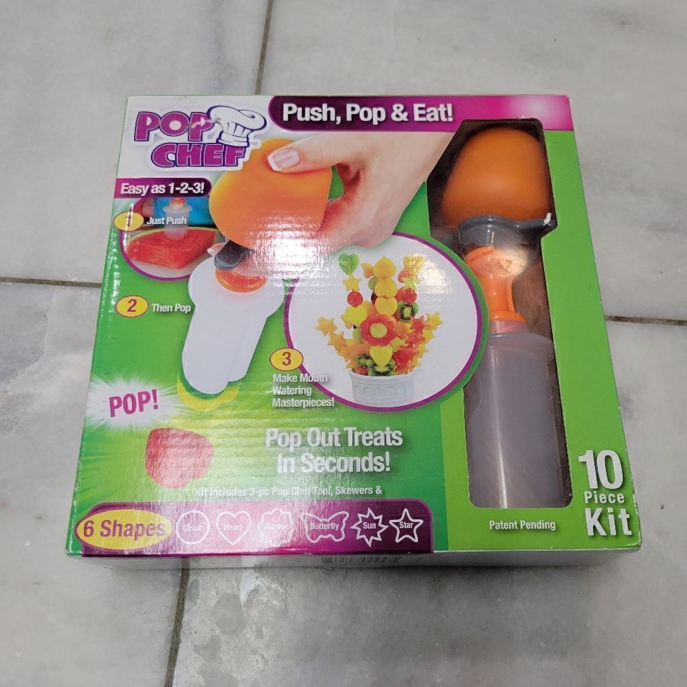 Pop Chef Pop Out Treats 6 Shapes/ 10 Piece Kit NEW